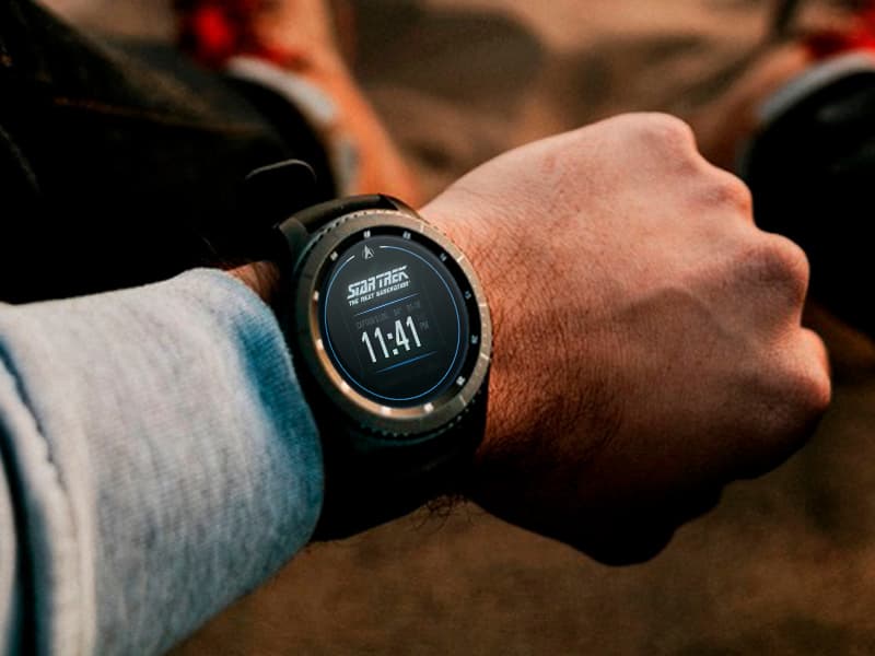 Little Labs — Star Trek watch face on wrist