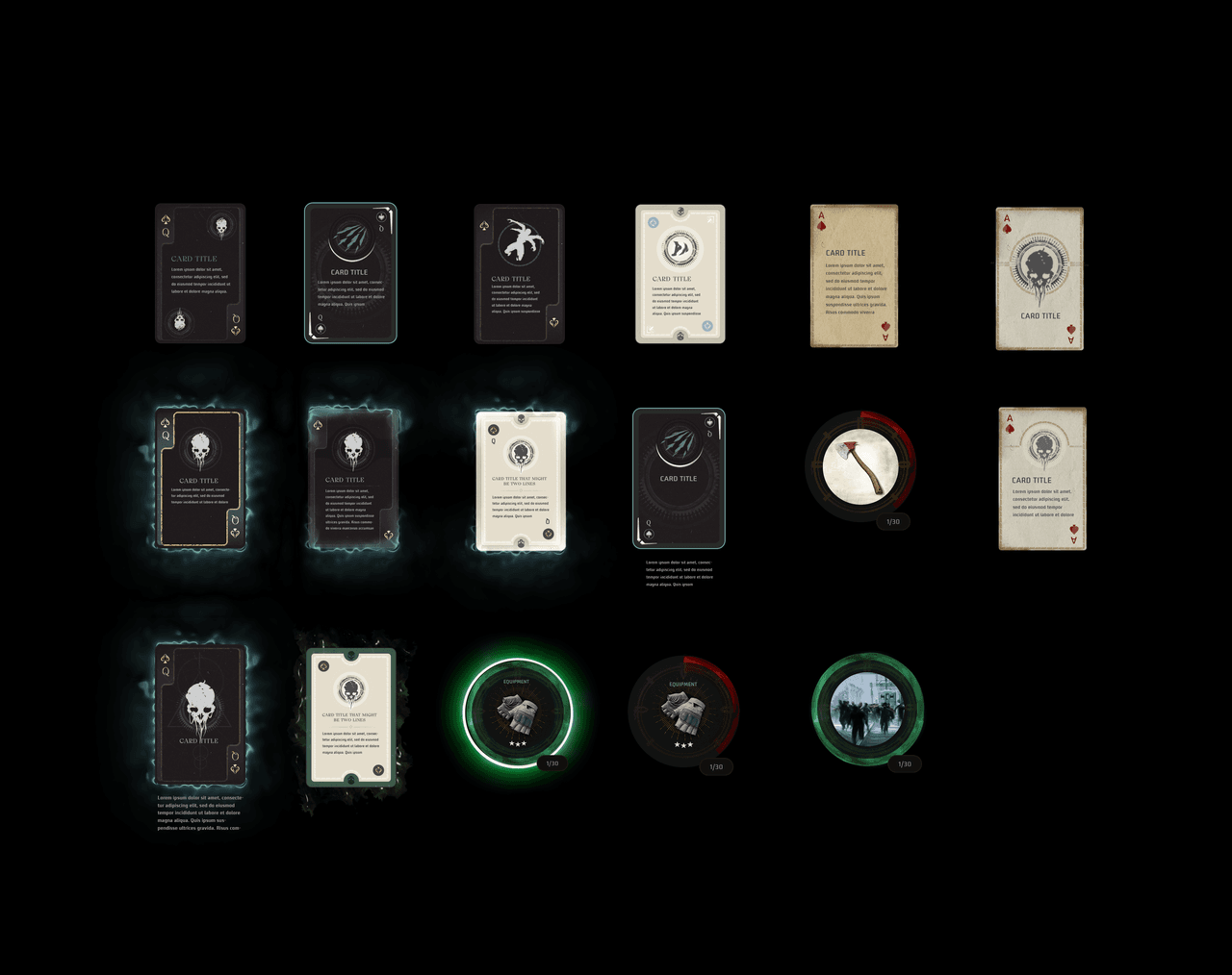 Back 4 Blood — card and ability UI concepts