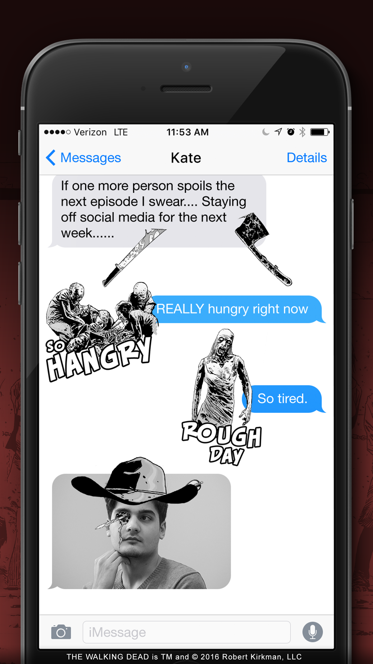 Little Labs — Sticker pack in iMessage conversation